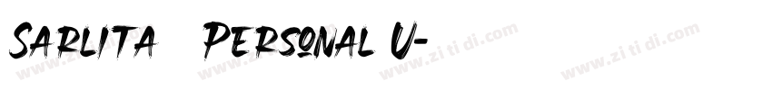 Sarlita   Personal U字体转换
